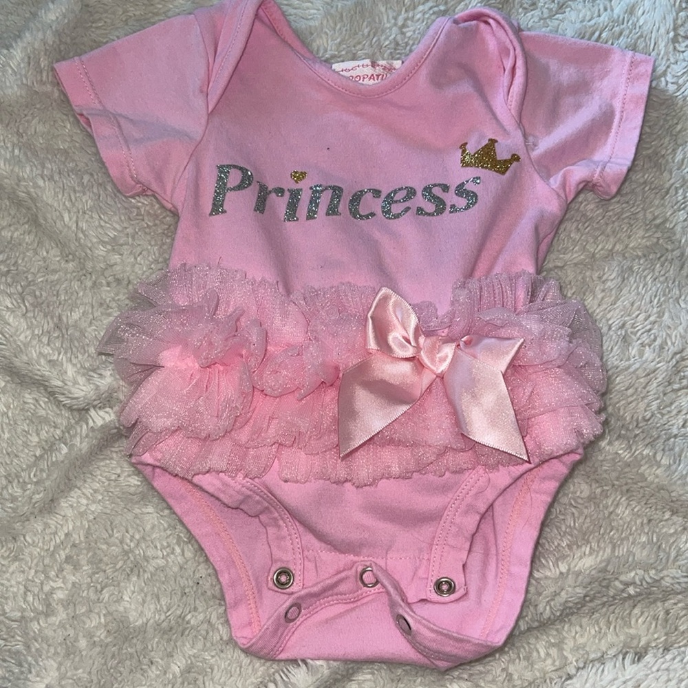 Pink Princess tutu onesie